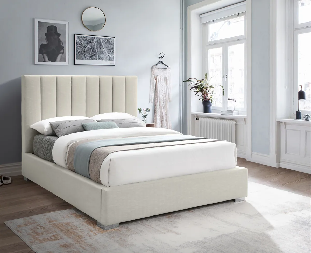 Pierce - King Bed - Beige