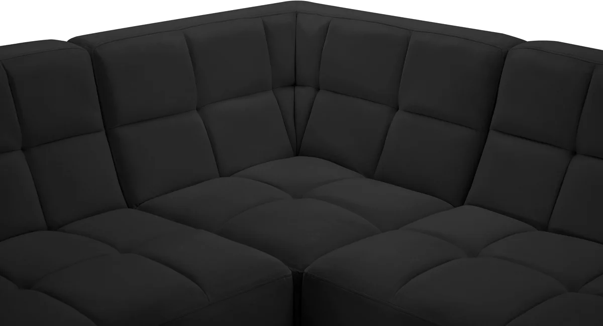 Relax - 5 Piece Modular Sectional - Black