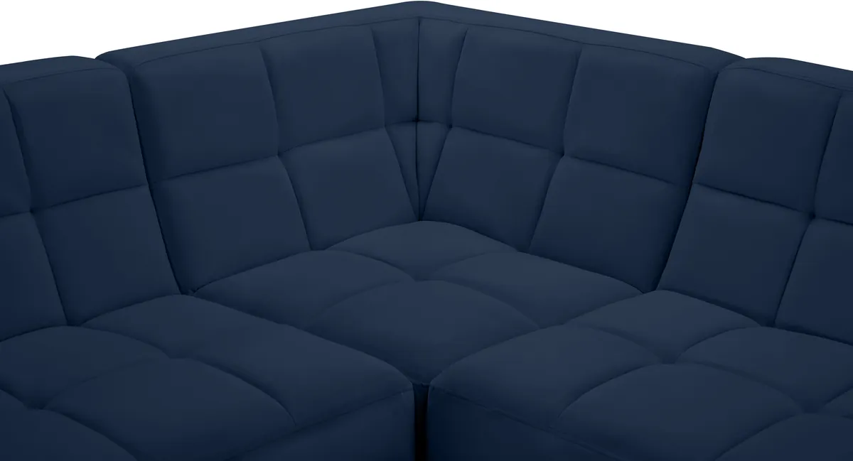 Relax - 5 Piece Modular Sectional - Navy