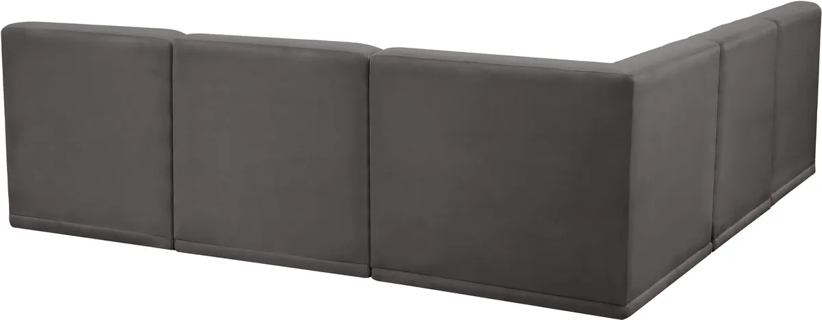 Relax - 5 Piece Modular Corner Sectional - Gray