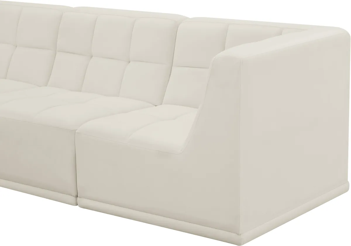 Relax - 4 Piece Modular Sectional - Cream