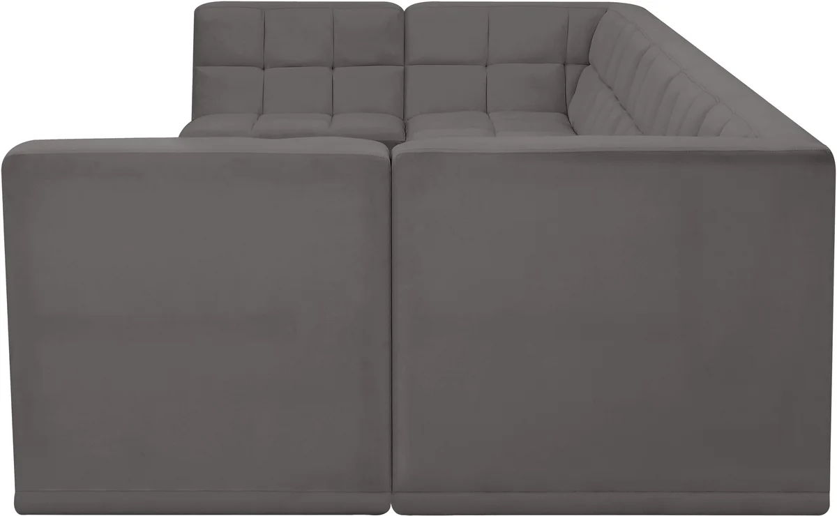 Relax - 7 Piece Modular Sectional - Gray