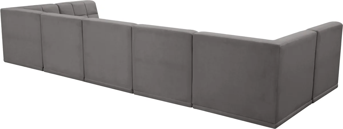 Relax - 7 Piece Modular Sectional - Gray