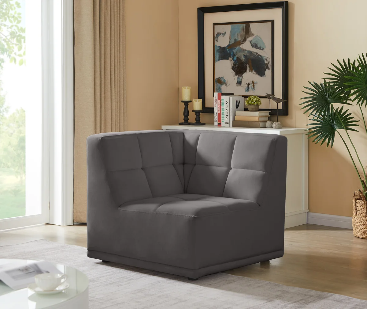 Relax - Corner Chair - Gray - View 2