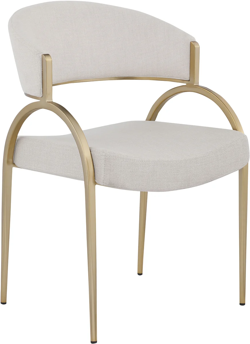 Privet - Dining Chair (Set of 2) - Beige - Fabric
