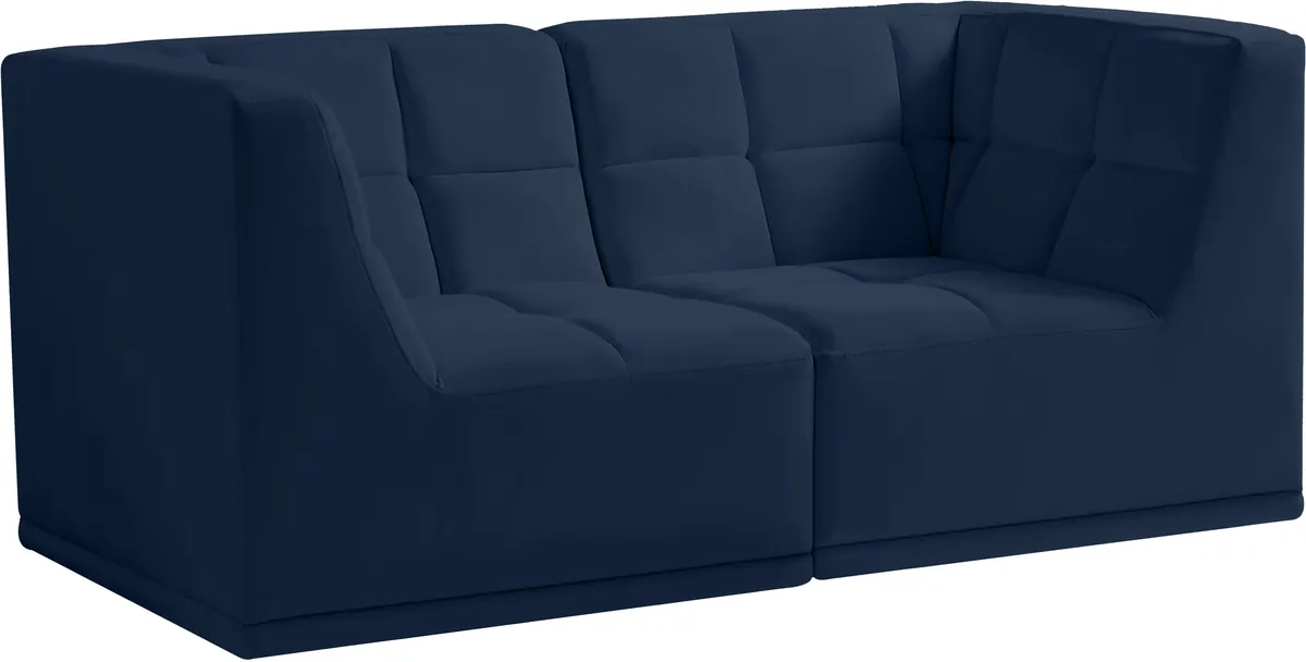 Relax - 2 Seat Modular Sofa - Navy
