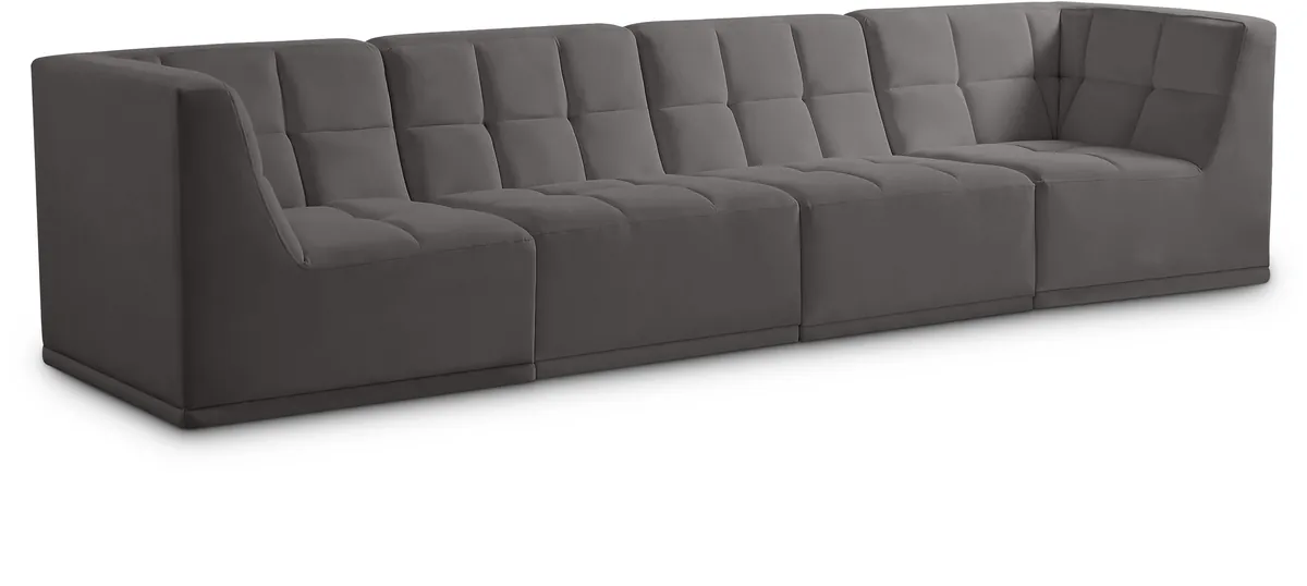 Relax - 4 Seat Modular Sofa - Gray