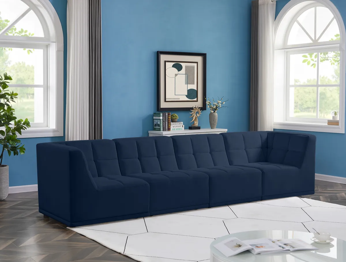Relax - 4 Seat Modular Sofa - Navy