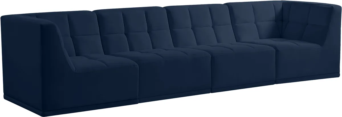 Relax - 4 Seat Modular Sofa - Navy