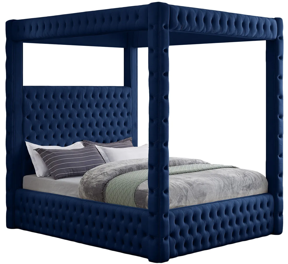 Royal - King Bed - Navy
