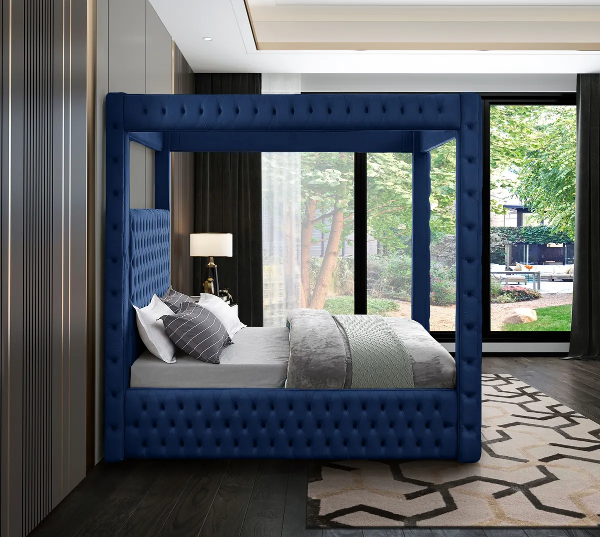 Royal - King Bed - Navy