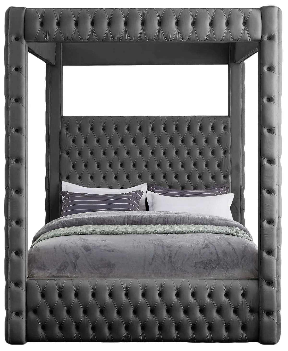 Royal - King Bed - Gray