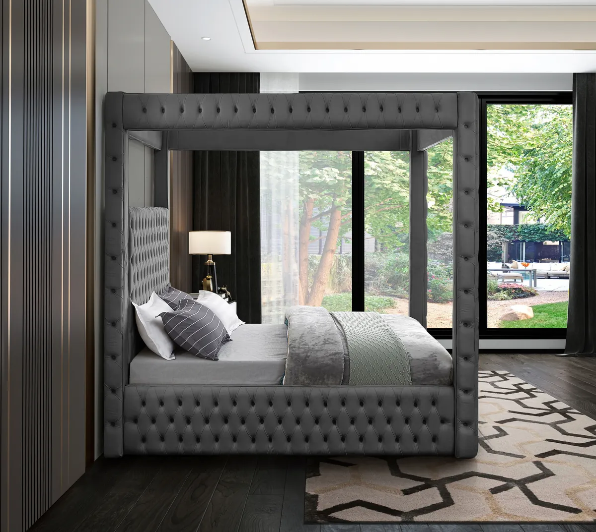 Royal - King Bed - Gray