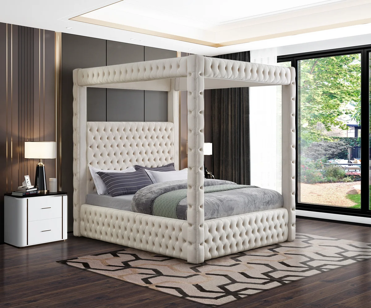 Royal - Queen Bed - Cream - View 2