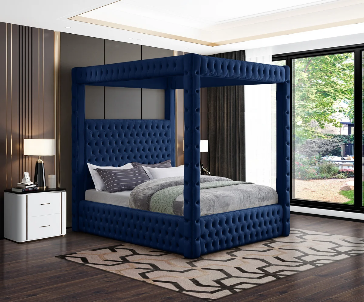 Royal - Queen Bed - Navy - View 2