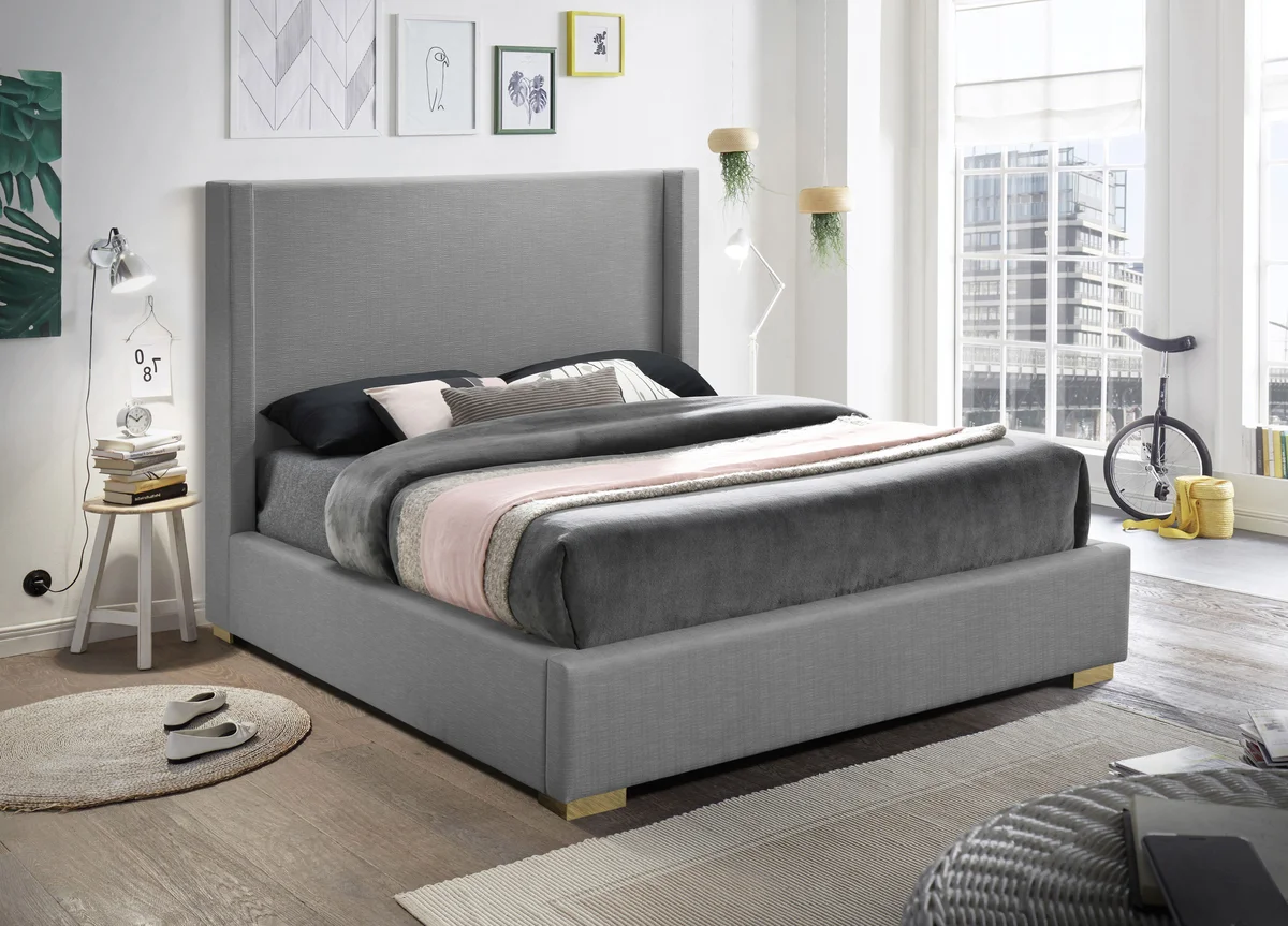 Royce - Queen Bed - Gray