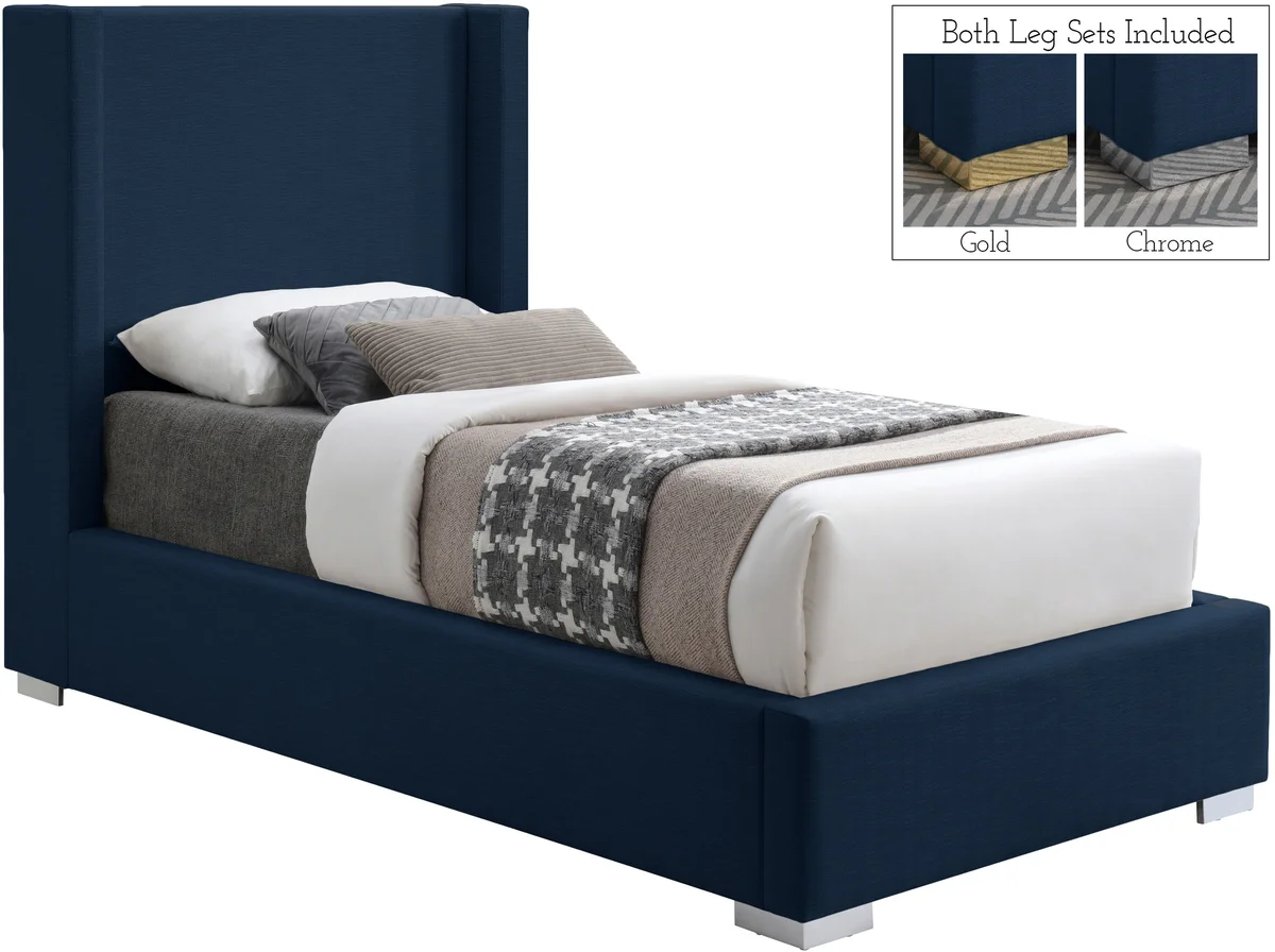 Royce - Twin Bed - Navy - View 2