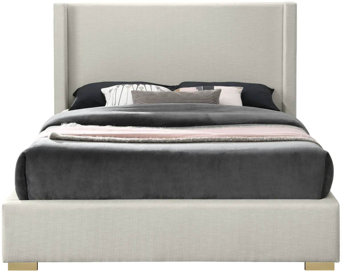 Royce - Queen Bed - Beige
