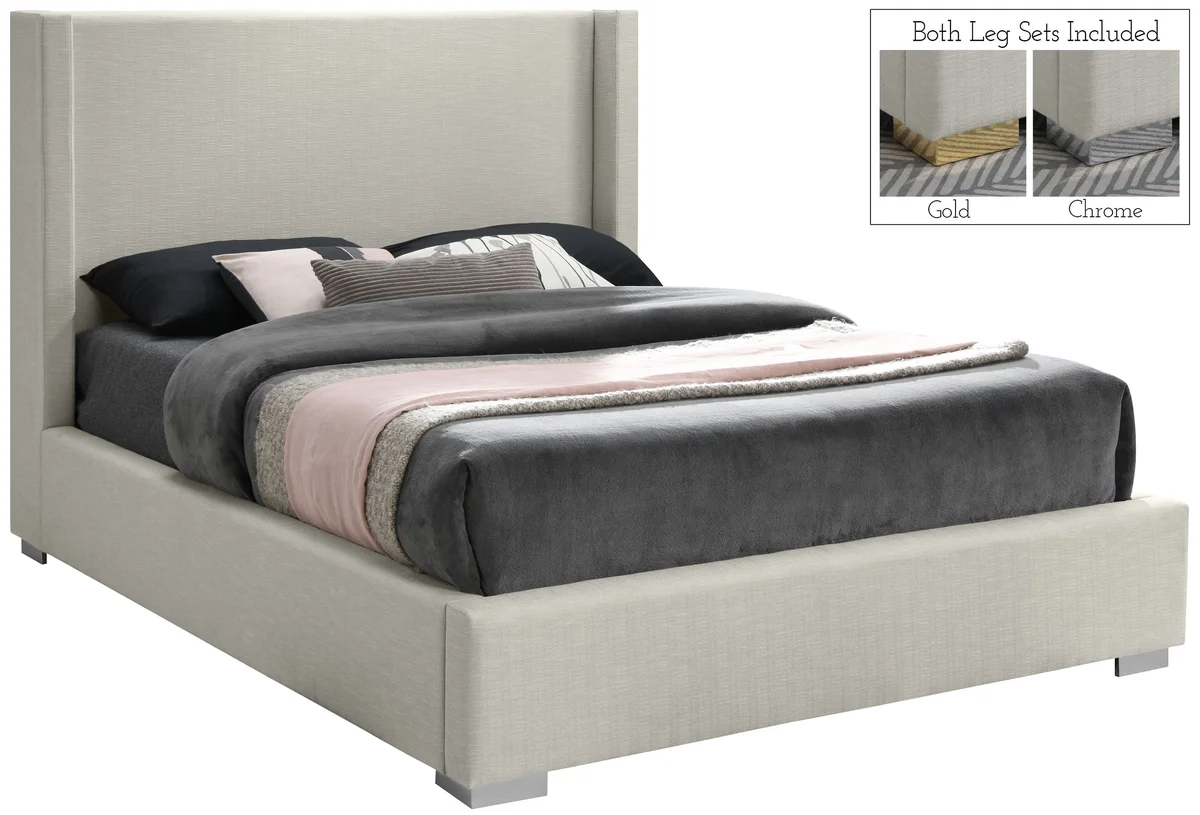 Royce - Queen Bed - Beige - View 2