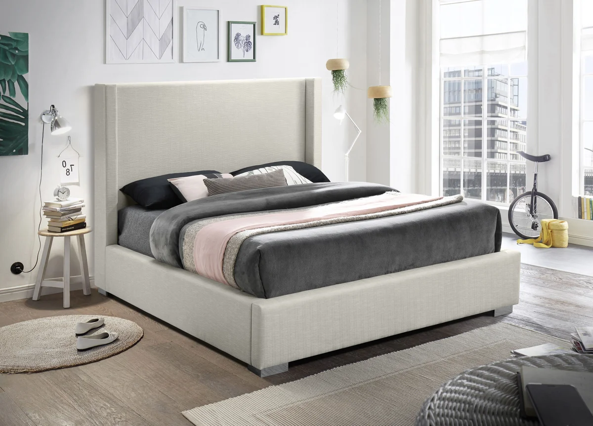 Royce - King Bed - Beige