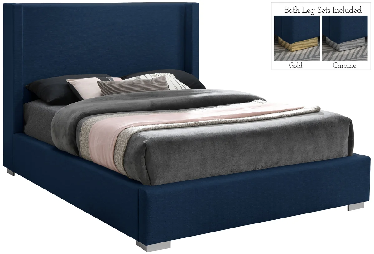 Royce - King Bed - Navy - View 2