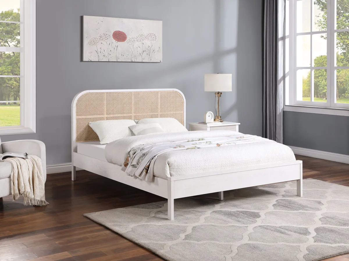 Siena - Queen Bed - White - View 2
