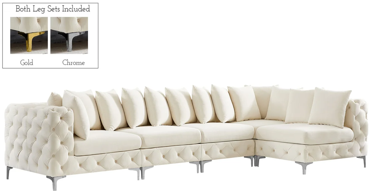Tremblay - 5 Piece Modular Sectional - Cream - View 2