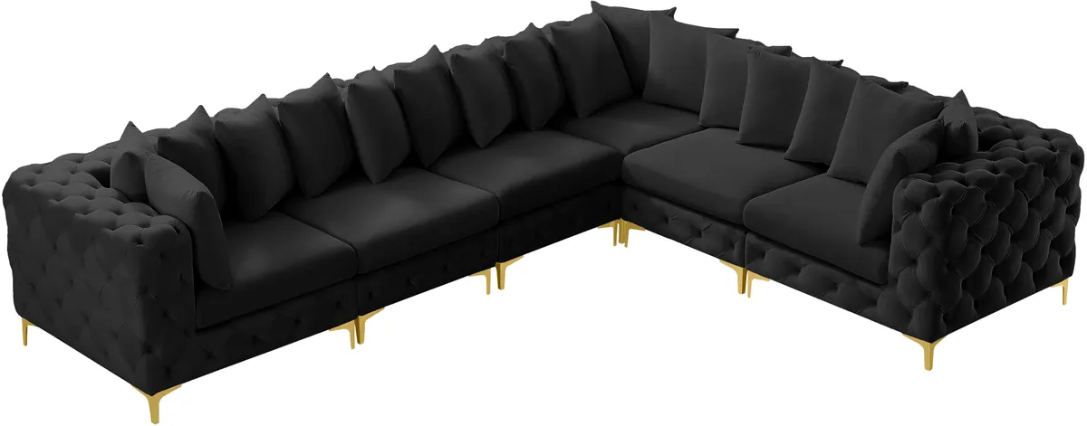 Tremblay - 6 Piece Modular Corner Sectional - Black
