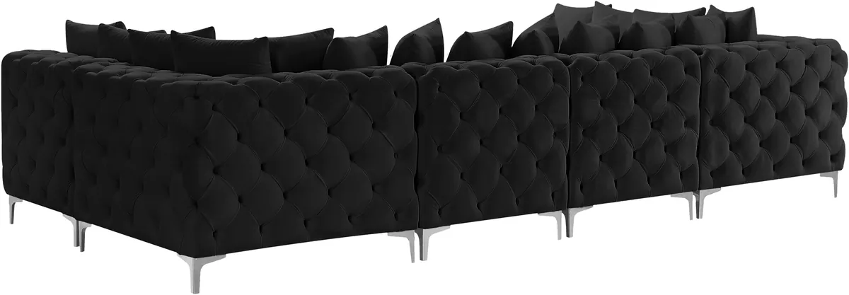 Tremblay - 6 Piece Modular U-Shaped Sectional - Black
