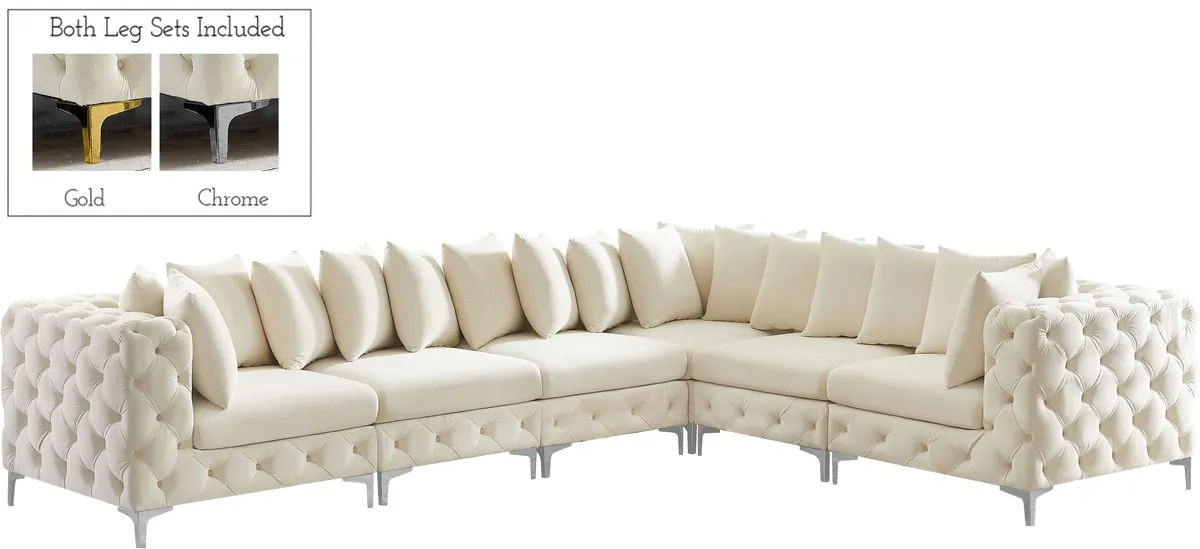 Tremblay - 6 Piece Modular Corner Sectional - Cream - View 2