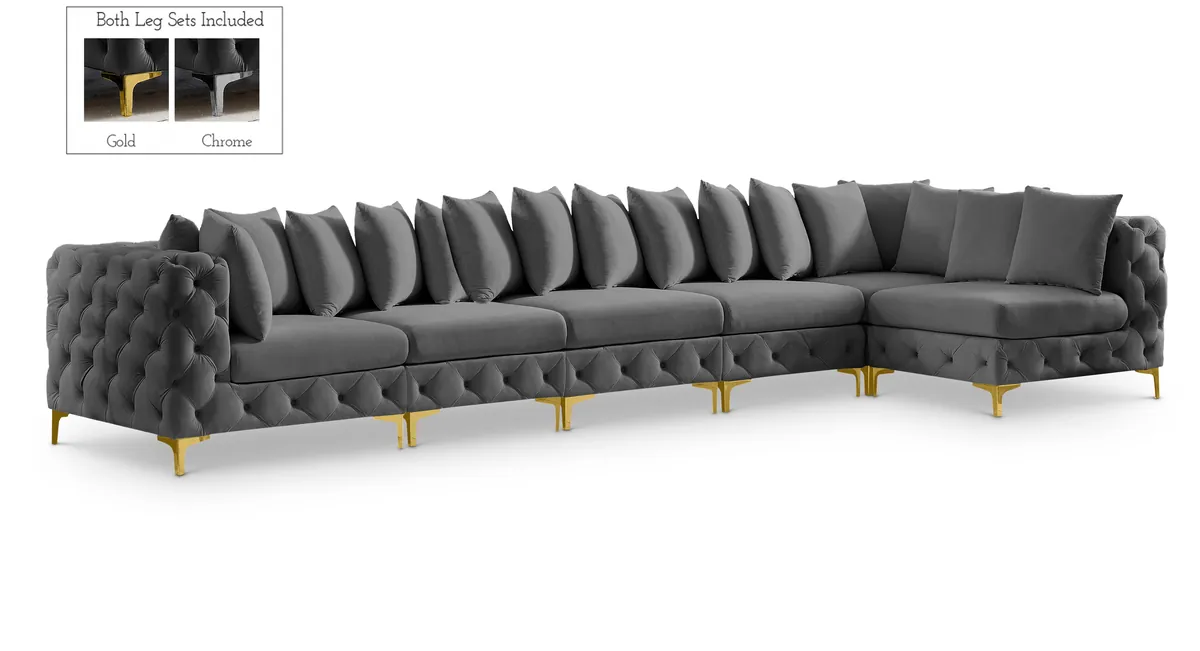Tremblay - 6 Piece Modular Sectional - Gray