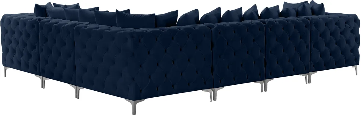 Tremblay - 6 Piece Modular Corner Sectional - Navy