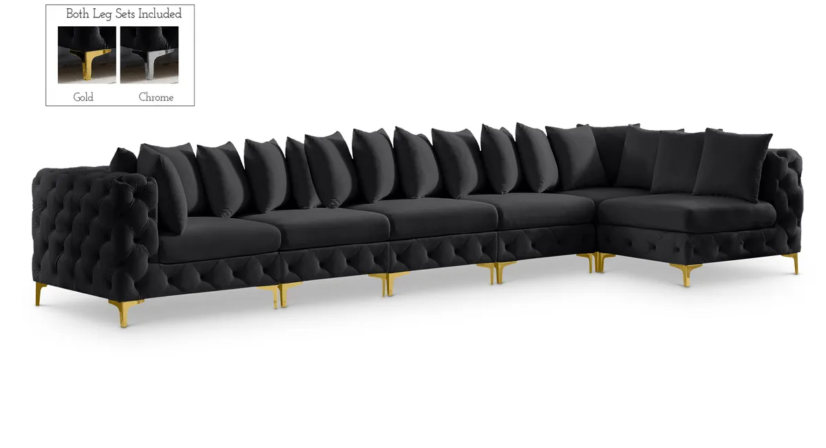 Tremblay - 6 Piece Modular Sectional - Black
