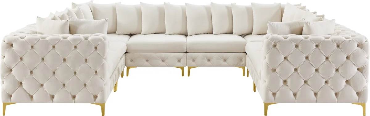 Tremblay - 8 Piece Modular U-Shaped Sectional - Cream