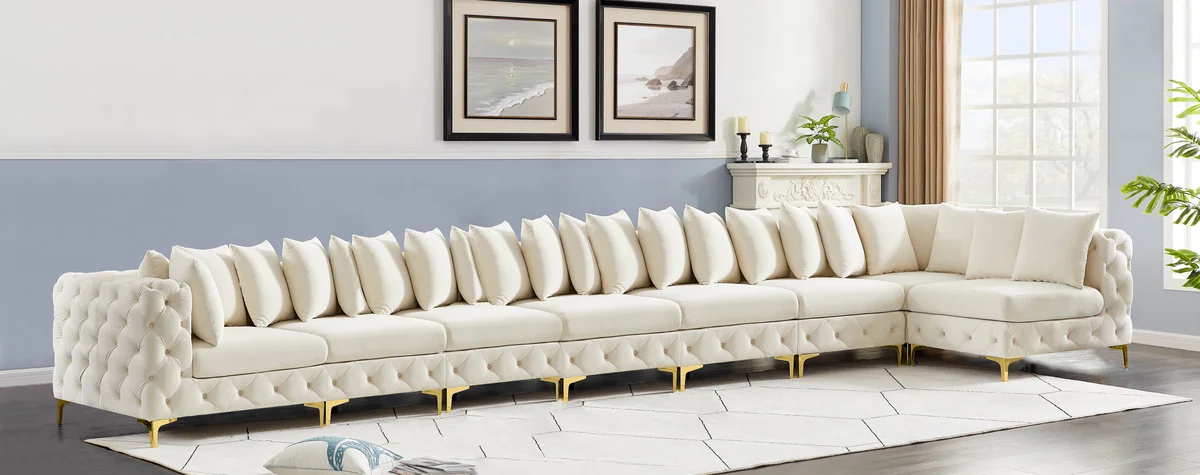 Tremblay - 8 Piece Modular Sectional - Cream