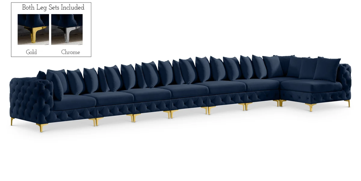 Tremblay - 8 Piece Modular Sectional - Navy