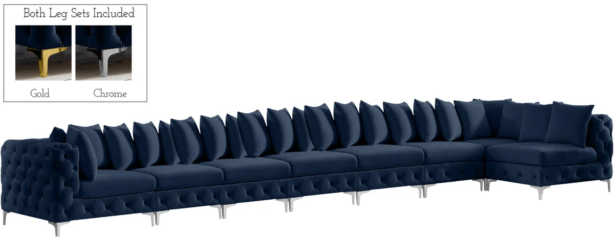 Tremblay - 8 Piece Modular Sectional - Navy - View 2