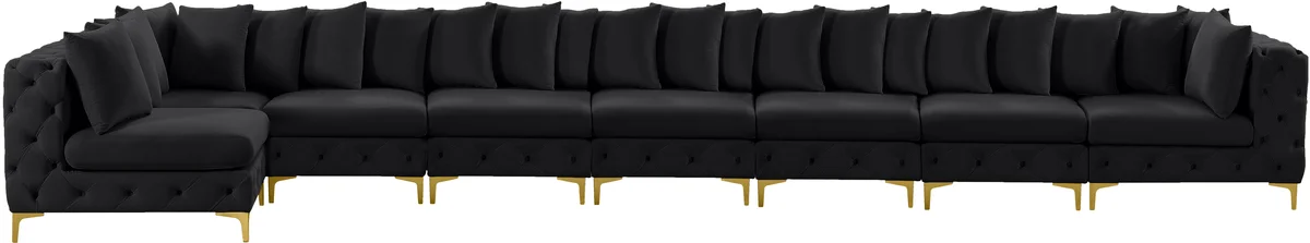Tremblay - 8 Piece Modular Sectional - Black