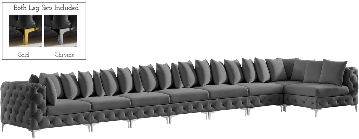 Tremblay - 8 Piece Modular Sectional - Gray - View 2