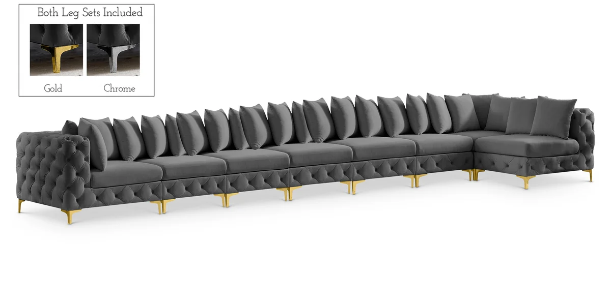 Tremblay - 8 Piece Modular Sectional - Gray