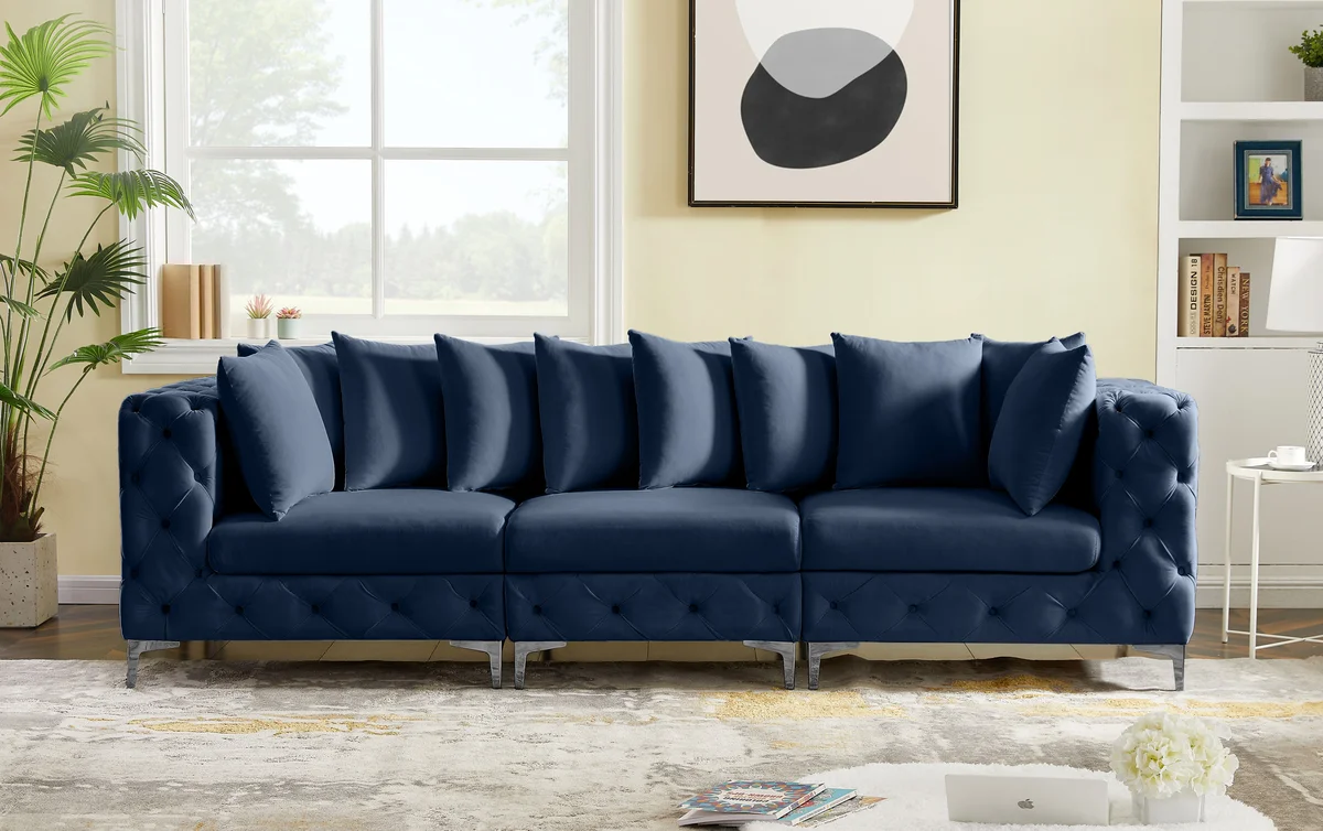 Tremblay - 3 Seat Modular Sofa - Navy