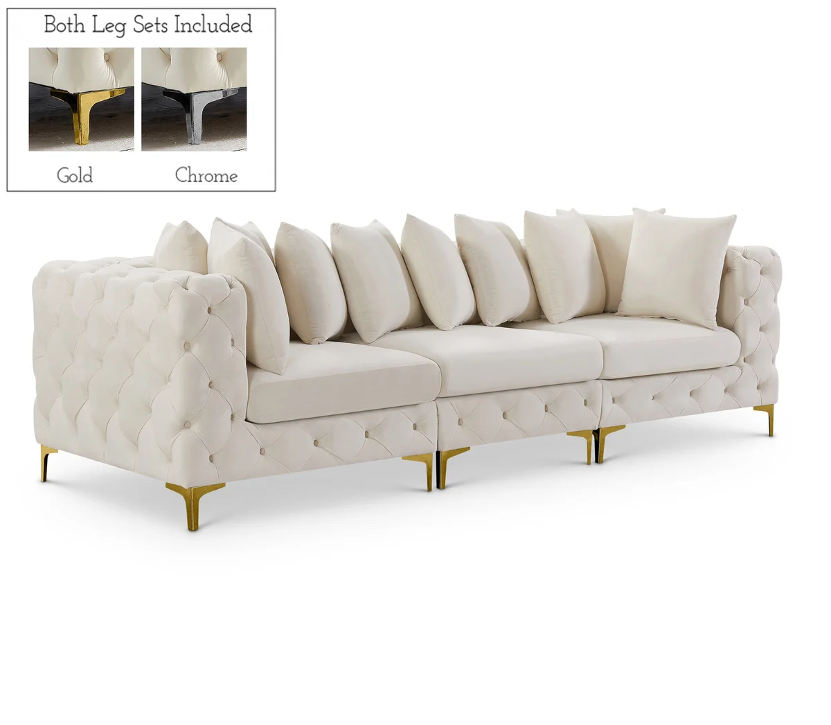 Tremblay - 3 Seat Modular Sofa - Cream