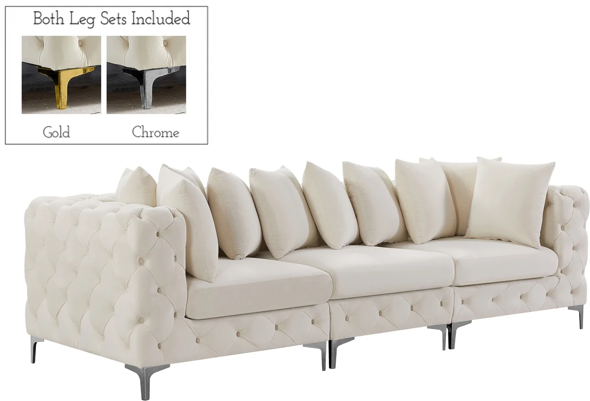 Tremblay - 3 Seat Modular Sofa - Cream - View 2