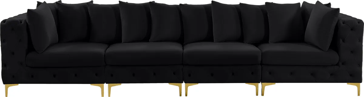 Tremblay - 4 Seat Modular Sofa - Black