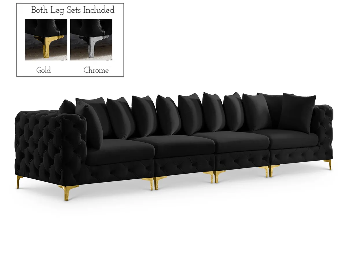 Tremblay - 4 Seat Modular Sofa - Black