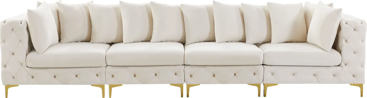 Tremblay - 4 Seat Modular Sofa - Cream