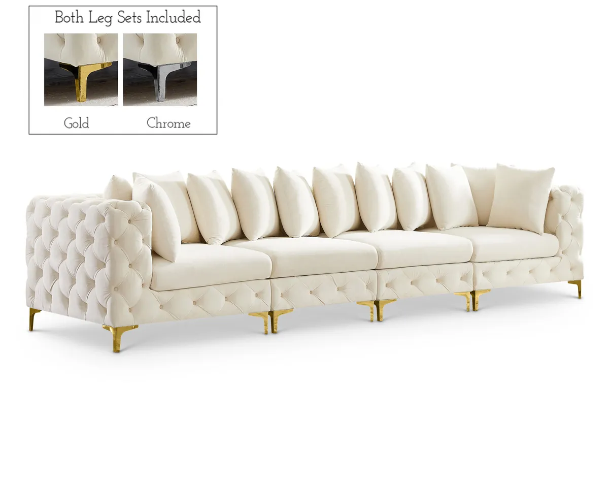 Tremblay - 4 Seat Modular Sofa - Cream