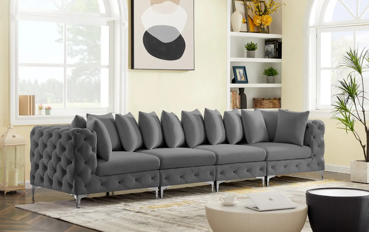 Tremblay - 4 Seat Modular Sofa - Gray