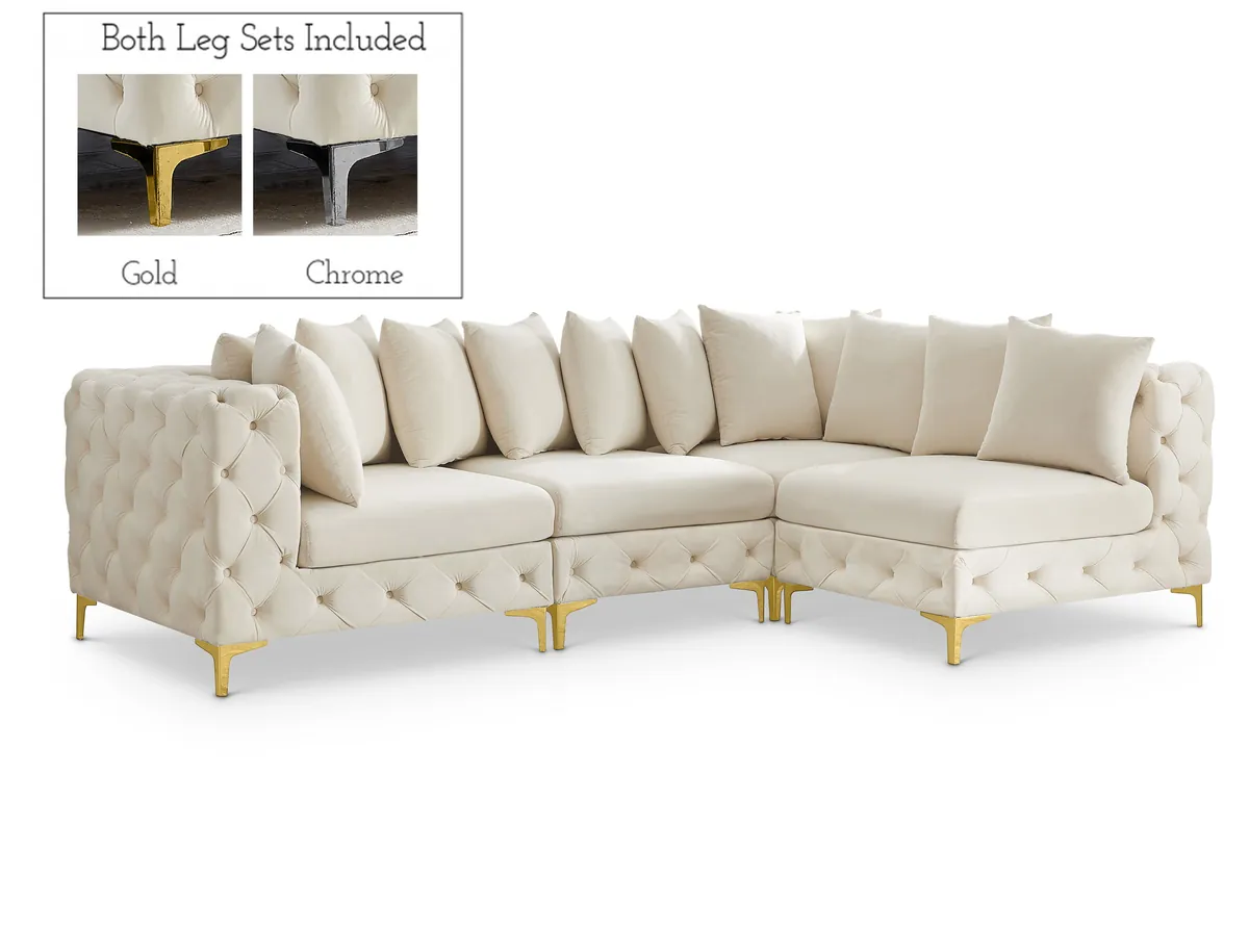 Tremblay - 4 Piece Modular Sectional - Cream