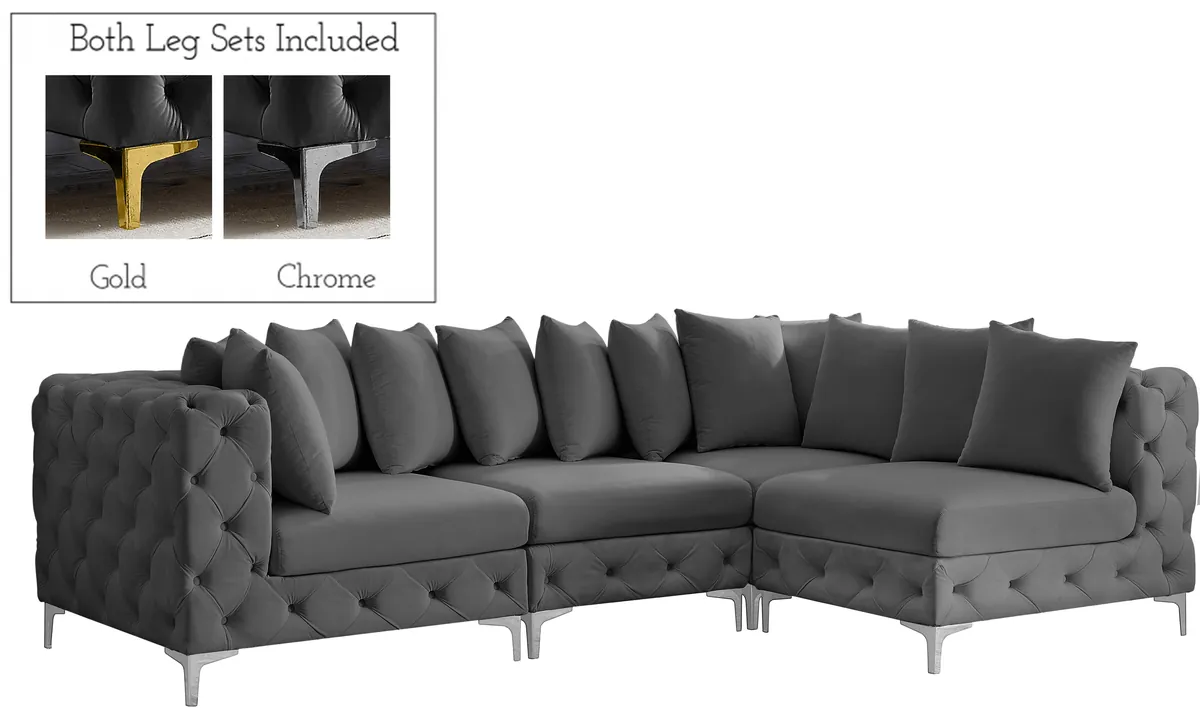 Tremblay - 4 Piece Modular Sectional - Gray